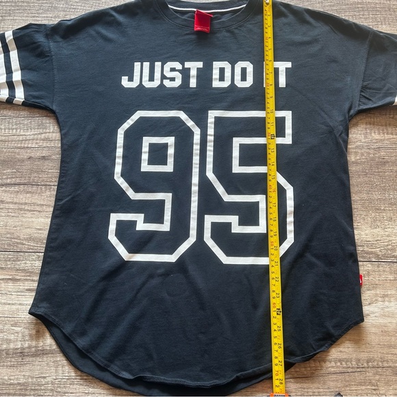 Nike Athletic Just Do It #95 Long Sleeve Shirt Black Men’s Size Large - Picture 6 of 6